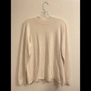 Coldwater creek ivory mock turtleneck sweater